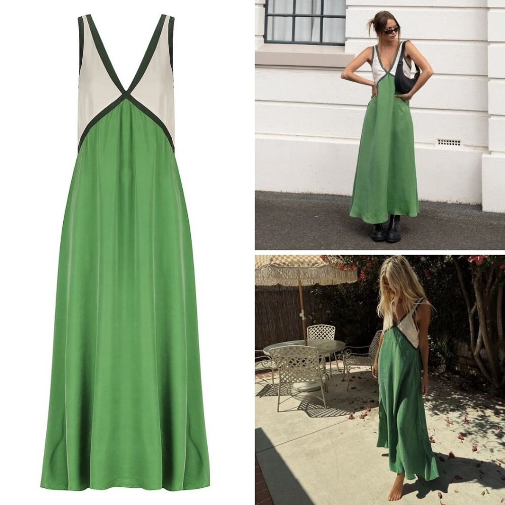 SANCIA - Naomi Dress - Bottle Green (L)